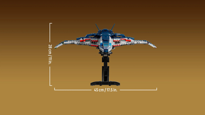 Lodër ndërtimi LEGO Marvel Avengers Age of Ultron Quinjet, model koleksionues, shumëngjyrëshe