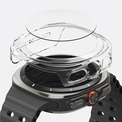 Mbështjellës ore Ringke Galaxy Watch Ultra Slim Glass, polikarbonat, xham i temperuar, transparent