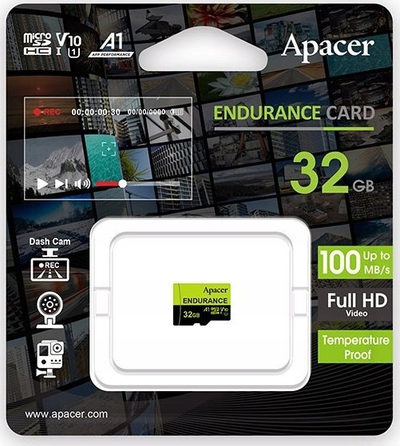 Kartë MicroSDHC Apacer UHS-I/U3 A1 V30, 32 GB, Class 10