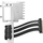 Komplet riser për grafikë Fractal Design Flex 2, PCIe 4.0 x16, deri 4 slote, i zi