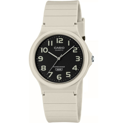 Orë dore Casio MQ24UC-8B, quartz, që s’e prish uji, e bardhë