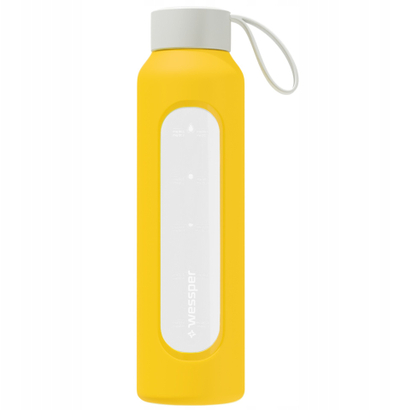 Силиконска навлака Wessper за шише B1 Borosilicate 0.5L, жолта