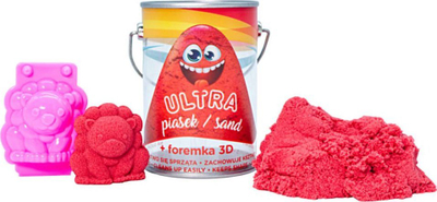 Rërë kinetike Epee Ultra Sand, 150g, kallëp 3D luan, e kuqe