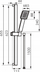 Set dushi Ferro Sinus N170BL-B, 1 funksion, ngjyrë e zezë