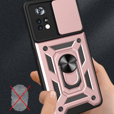 Këllëf telefoni Tech-Protect Camshield Pro për POCO X4 Pro 5G, mbrojtës, me kapak kamere, i zi