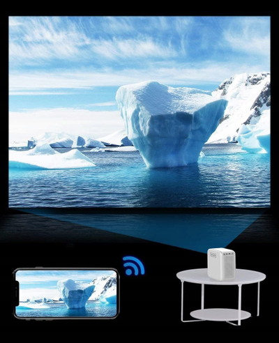 Projektor smart Zenwire H9, Full HD, 9000 lm, i bardhë