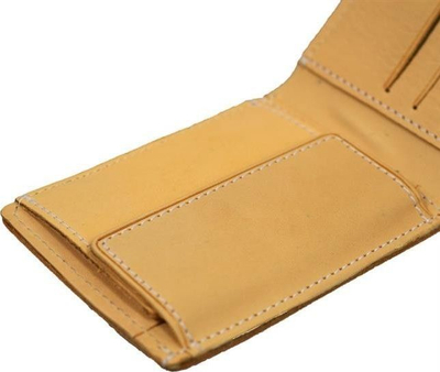 Portofol meshkujsh TMC Vintage 330, lëkurë natyrale, me ndarje për karta, ngjyrë natyrale e hapur