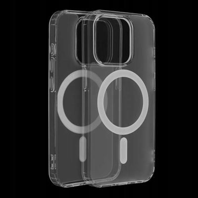 Këse Frost Mag Cover për iPhone 15, MagSafe, transparente