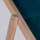 Karrige sheslong LEAK Wooden Garden, dru, palosëse, gri navi