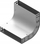 Lak vertikal kabllor BAKS LUNJ50H42, 90°, 50x42mm, çelik
