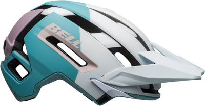 Helmetë çiklizmi Full Face Bell Super Air R Mips Spherical, MTB, e bardhë infrakuqe mat me shkëlqim