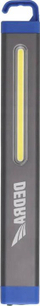 Dritë pune LED Dedra L0911 SLIM COB, 360lm, rikarikueshme me USB-C, gri me blu