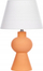 Lampë tavoline Beliani Fabilos, 48cm, qeramike, portokalli