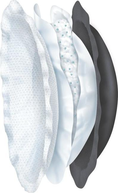 Jastëkë gjiri Chicco Antibacterial, 60 copë, të zinj
