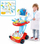 Set lodër doktori Woopie Small Doctor's Trolley, 17 aksesorë, me karrocë, blu