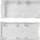 Kapak plastik Allnet Brick 2x1, set 10 copë, transparent