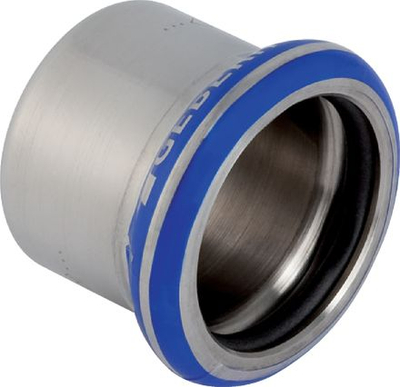 Tapë fundore Geberit Mapress 33216, çelik inox, DN 32 35mm, ngjyrë argjendtë