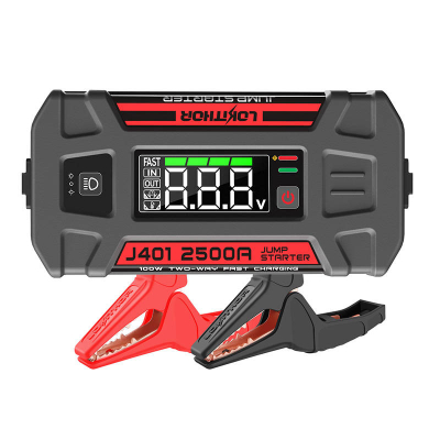 Startues makine Lokithor J401, 2500A, 12V 74Wh, i zi e kuqe
