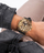 Orë dore për meshkuj Guess King GW0537G2, e zezë