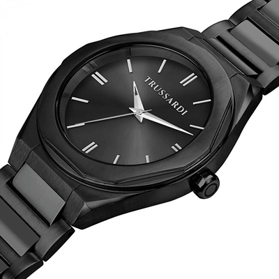 Set orë dore dhe kufje TRUSSARDI Big Wrist R2453156007