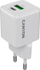 Karikues muri Canyon CU20AC GaN, 20W PD, me 2 porta USB-A edhe USB-C, i bardhë