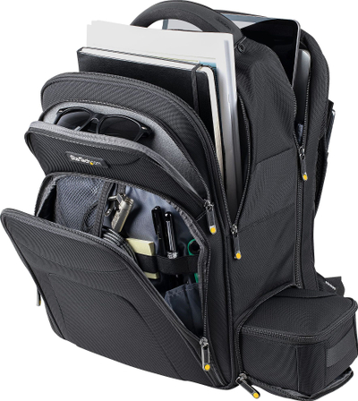 Shpinore për laptop StarTech.com, 17.3", me organizues për aksesorë, najlon balistik, e zezë
