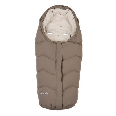 Thes dimëror për ndenjëse makine Voksi Move, me lesh dhe pupla, 0-18 muaj, Grey Solid