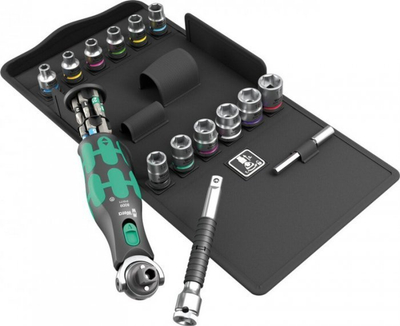 Set çelësa kaçavida Wera Zyklop Pocket 3, 27 pjesë, me ratchet