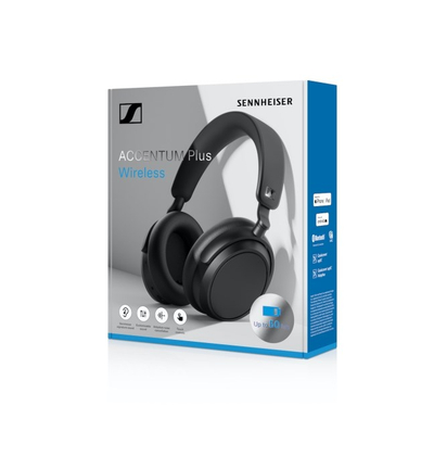 Слушалки без жици Sennheiser Accentum Plus, преку уво, ANC, црни