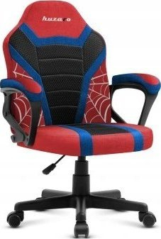 Karrige gaming për kalamajt Huzaro Ranger 1.0 Spider, deri 130 kg, me merimangë, e zezë me të kuqe dhe blu