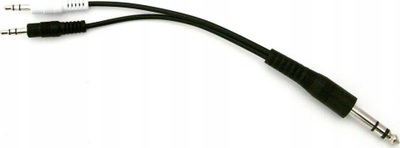 Kabllo lidhëse AirTurn Cable DUAL FS6, për pedale Boss FS 6, e zezë