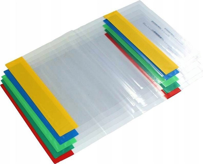 Kapak libri IKS R-33 i rregullum 405-430mm, transparent, me shumë ngjyra
