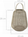Lampion dekorativ Home Styling Collection, metal, për qiri, ngjyrë mint
