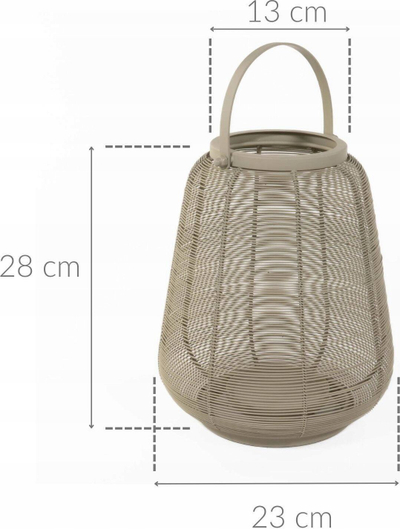 Lampion dekorativ Home Styling Collection, metal, për qiri, ngjyrë mint