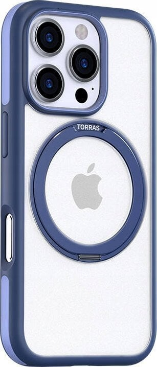 Mbështjellës TORRAS Ostand R Fusion Series për iPhone 16 Pro, antirënës, blu