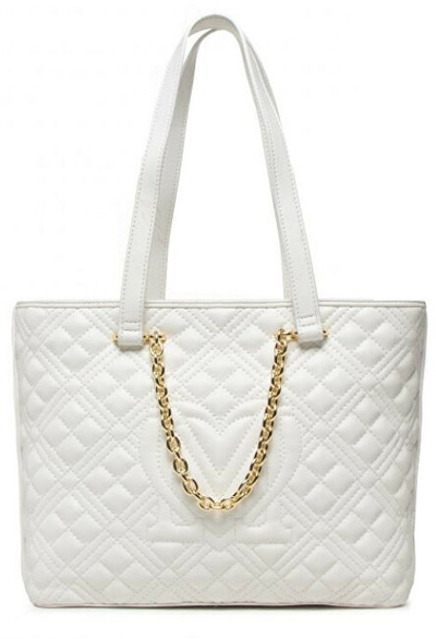 Çantë dore Love Moschino, e bardhë