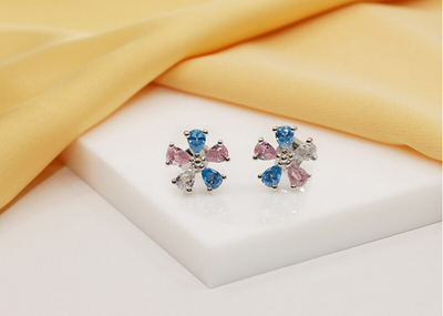 Vathë Brilio Silver Flowers EA721W