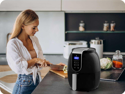 Fritezë ajri Berdsen BD-651, 1300W, kapacitet 2.5L, e zezë