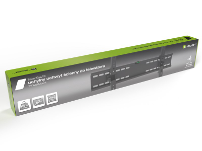 Ѕиден држач за телевизор Tracer Easytilt, до 80\", 50 kg, црн