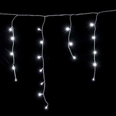Drita zbukuruese LED Icicle String Lights 500, 19 m, IP44, e bardhë e ftohtë