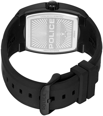 Orë dore Police Creed Skeleton PL.PEWJQ0004501, quartz, për meshkuj, e zezë