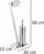 Set WC Wenko Lirio, çelik inox mat, i argjendtë