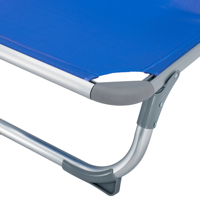 Karrige plazhi Almira HM5053, alumini, 56x70x66 cm, blu