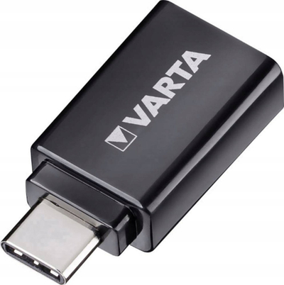 Adapter USB Varta, USB 3.0 në USB 3.1 Type C, i zi