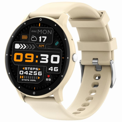 Orë e zgjuar Gravity GT1-8 PRO, ekran 1.39", Bluetooth 5.2, bezhë