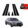 Folie mbrojtëse karboni GrizzProtector për shtylla B C Audi A6 C7 Sedan 2011–2014, set 6 në 1, e zezë