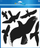 Stiker dritareje Avery Zweckform 4485 Warning Birds, 28x18cm 8x5.5cm, rezistent ndaj motit, i zi