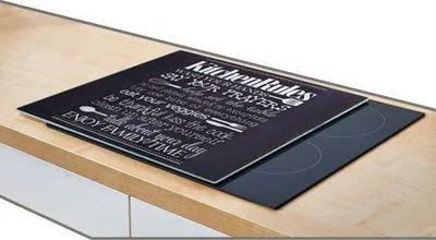 Pjatë mbuluese sobë Zeller Kitchen Rules, qelq 30 cm, e zezë