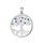 Varëse argjendi Tree of Life AGH179, 925, me gurë shumëngjyrësh, e argjendtë
