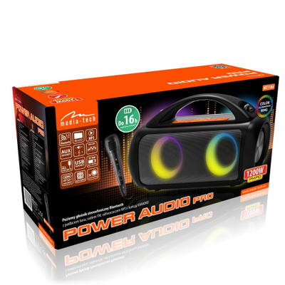 Kaltoparlant Bluetooth Media-Tech Premium Power Audio Pro, 60W RMS, IPX5, i zi